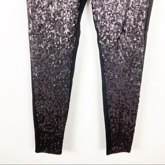 Paige Emily Ponte Pants in Black Sequins Size 28 - Picture 5 of 8
